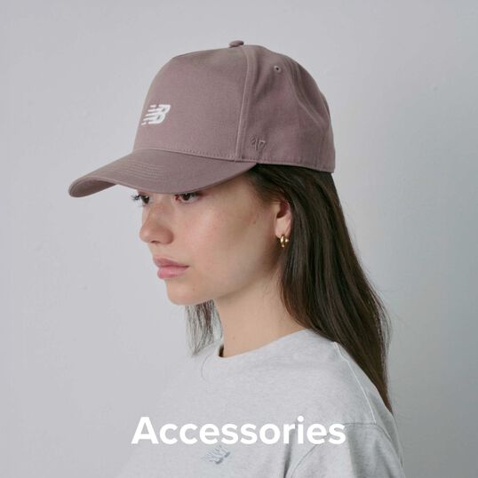 Woman in New Balance hat