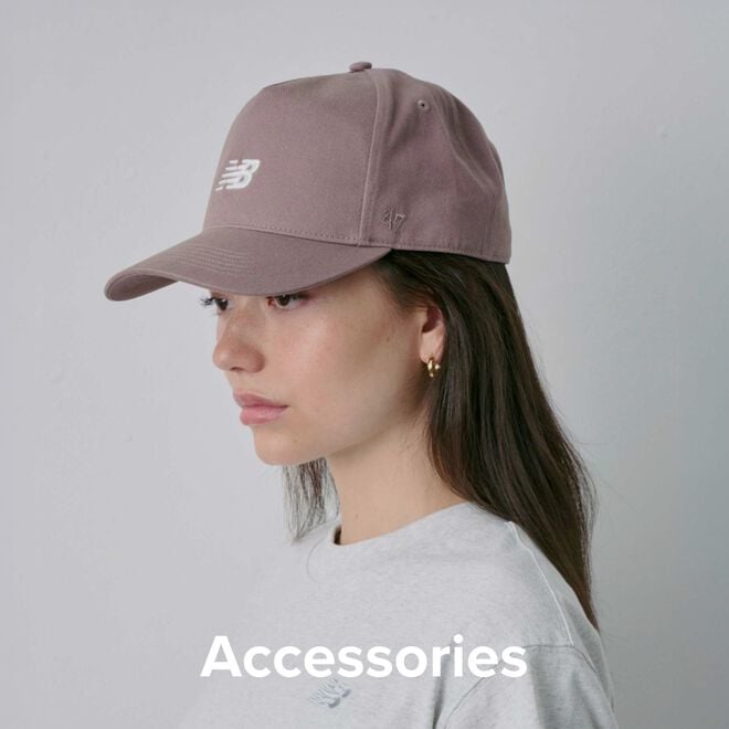 Woman in New Balance hat