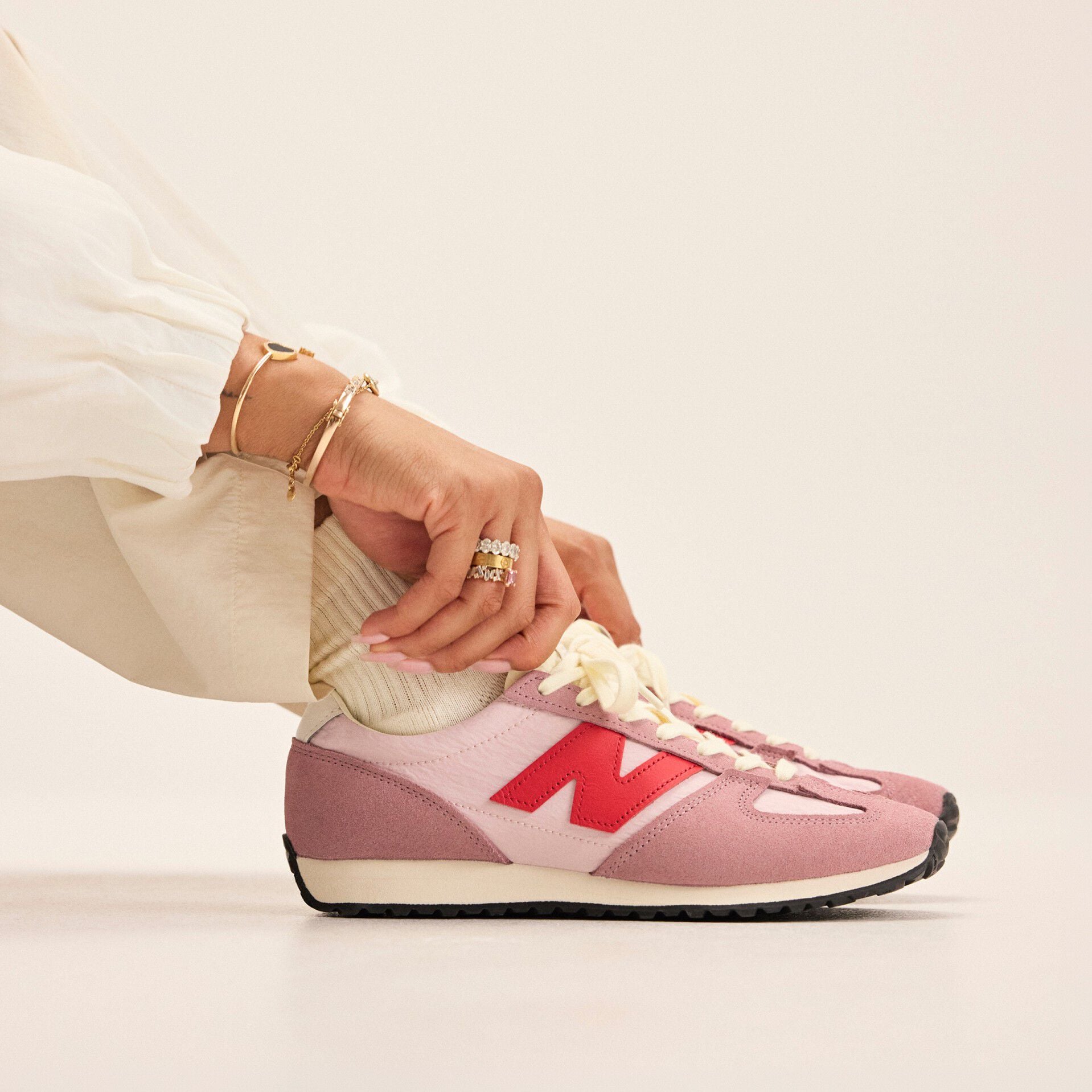 Pink 716 Shoes on person