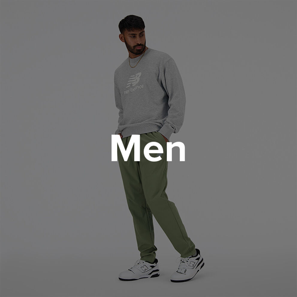 Man in New Balance clothes and shoes.