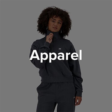 Woman in black New Balance jacket.